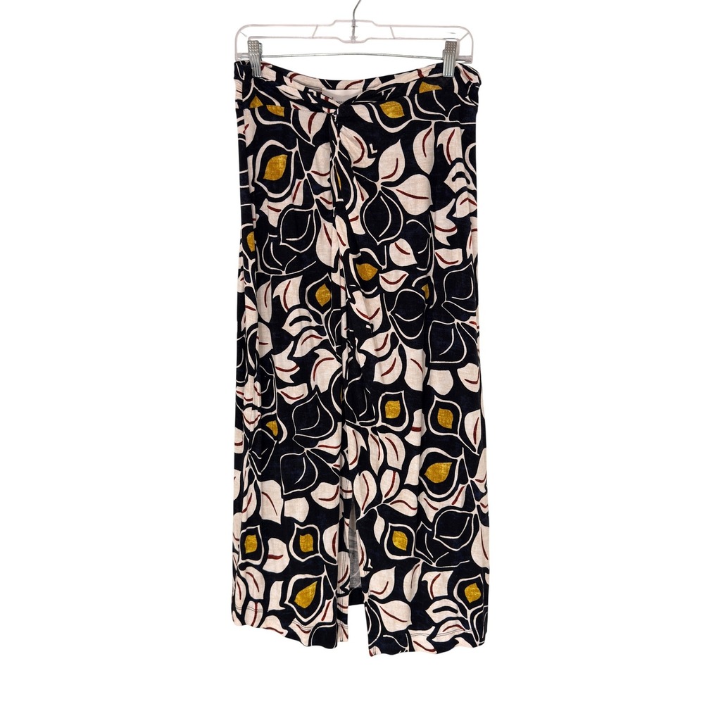 Anthropologie Sheila Midi‎ Skirt Pull On Stretch Twist Front Casual Medium